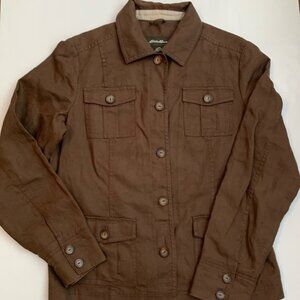 Eddie Bauer Linen Utility Jacket